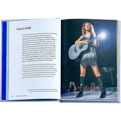 "Icons of Style: Taylor Swift" Book in Lilac Bonded Leather