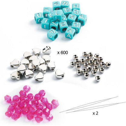 Jewelry Making Alphabet Beads - Silver
