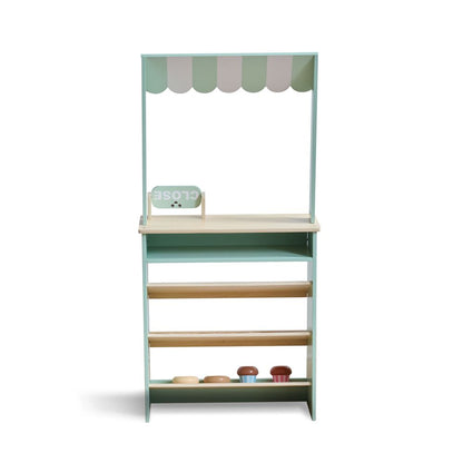 Jolly Pals Wooden Bakery Stand with 12 Pastry Pieces