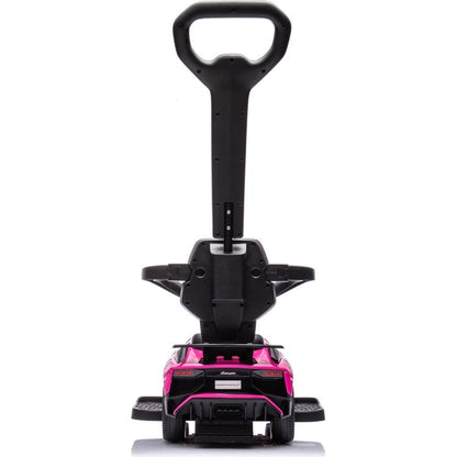 Lamborghini 3-in-1 Push Ride On Toy Car - Pink