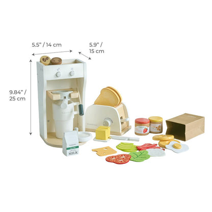 Little Chef Santa Barbara Wooden Healthy Breakfast to Go