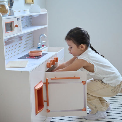 Little Chef St. Louis Wooden Play Kitchen with Sink & Ice Dispenser - Pink