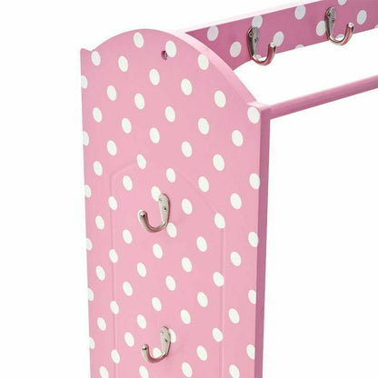 Little Princess Bella Clothing Rack with Storage - Pink