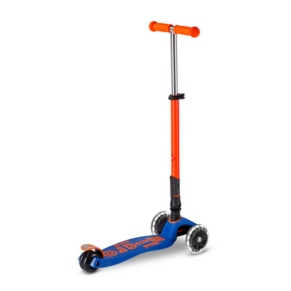Maxi Deluxe Foldable Neon LED Scooter - Blaze Orange