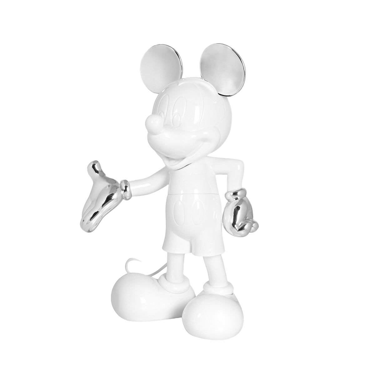 Mickey Mouse Figure White & Silver - 55"