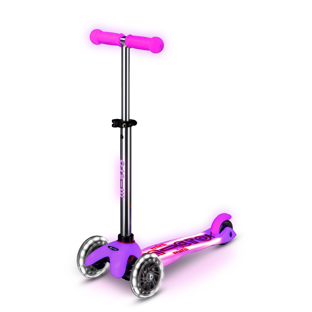 Mini Deluxe Glow LED Plus Scooter - Frosty Pink