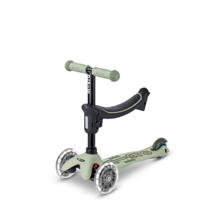 Mini Deluxe Rock & Go LED Scooter - Olive Sage