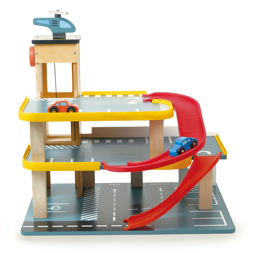 Multi-Level Garage Playset with Lift