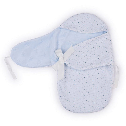 My FAO Doll Swaddle - Light Blue Stars