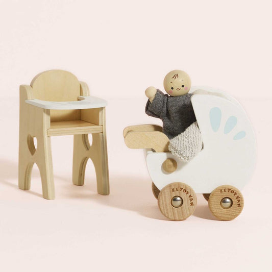 Nursery Dollhouse Furniture Set