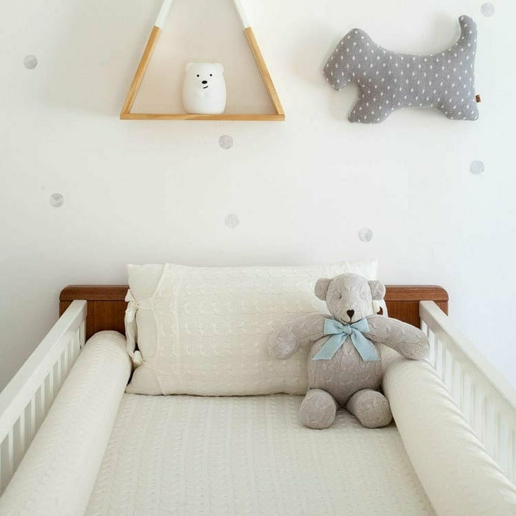 Off-White Crib Blanket