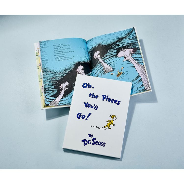 "Oh The Places You'll Go" by Dr. Seuss Leather-Bound Book