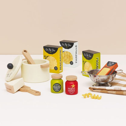 Organic Wooden Pasta Set - 12 Pieces