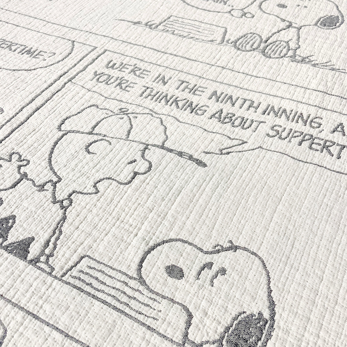 Peanuts Blanket Comic Baseball
