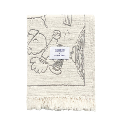 Peanuts Blanket Comic Baseball