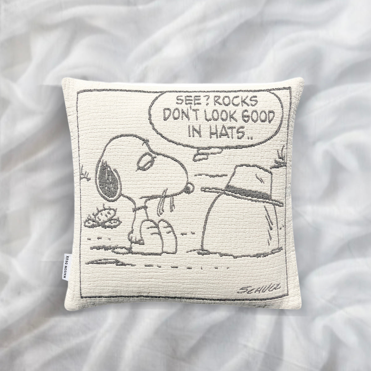 Peanuts Cushion Cover - Rock