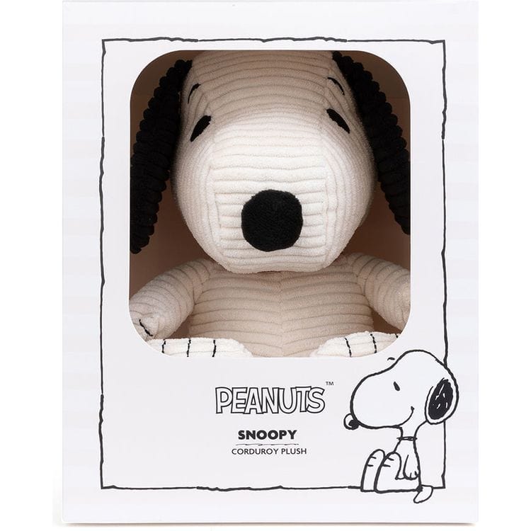 Peanuts Snoopy Sitting Corduroy 11" Plush in Giftbox