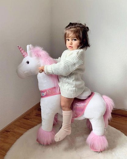 Pink Model U Ride-On Unicorn - 3-4 Years