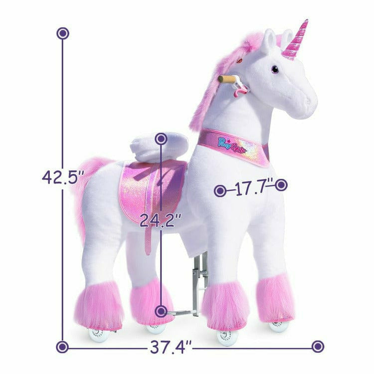Pink Model U Ride-On Unicorn - 7+ Years