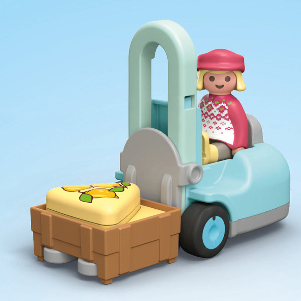 Playmobil Junior: Organic Market Stall & Forklift