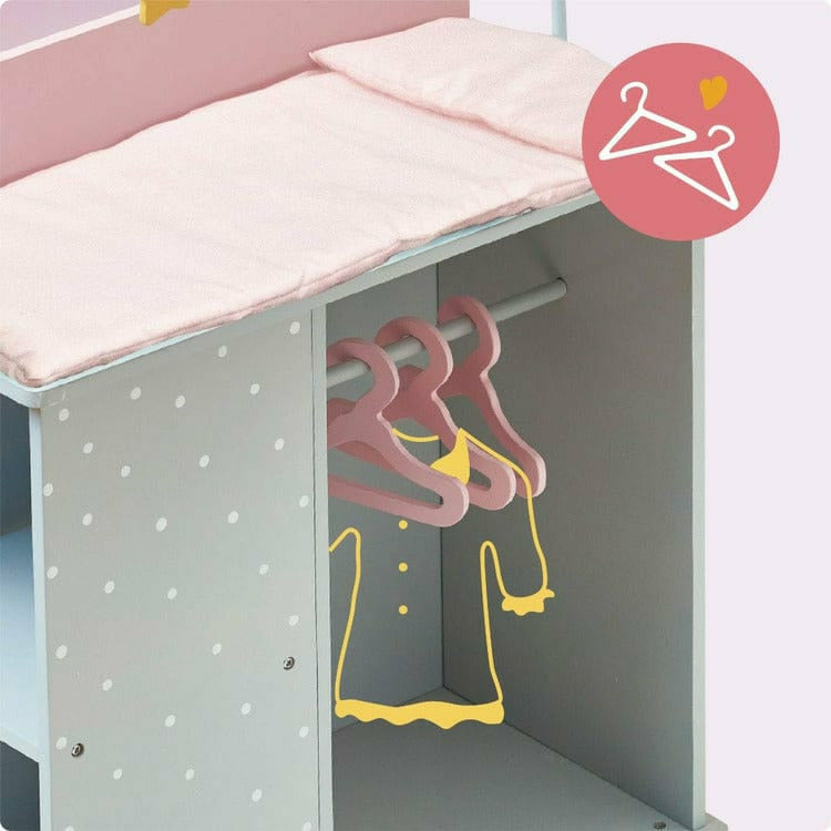 Polka Dots Princess Baby Doll Changing Station