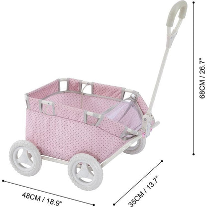 Polka Dots Princess Baby Doll Wagon