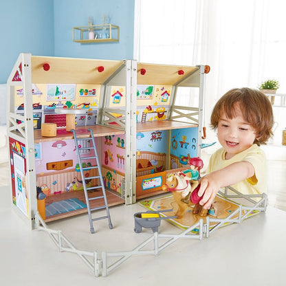 Pony Ranch Barn Stable Club Playset Doll House