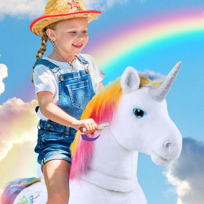 Rainbow Model X Ride-On Unicorn - 4-7 Years