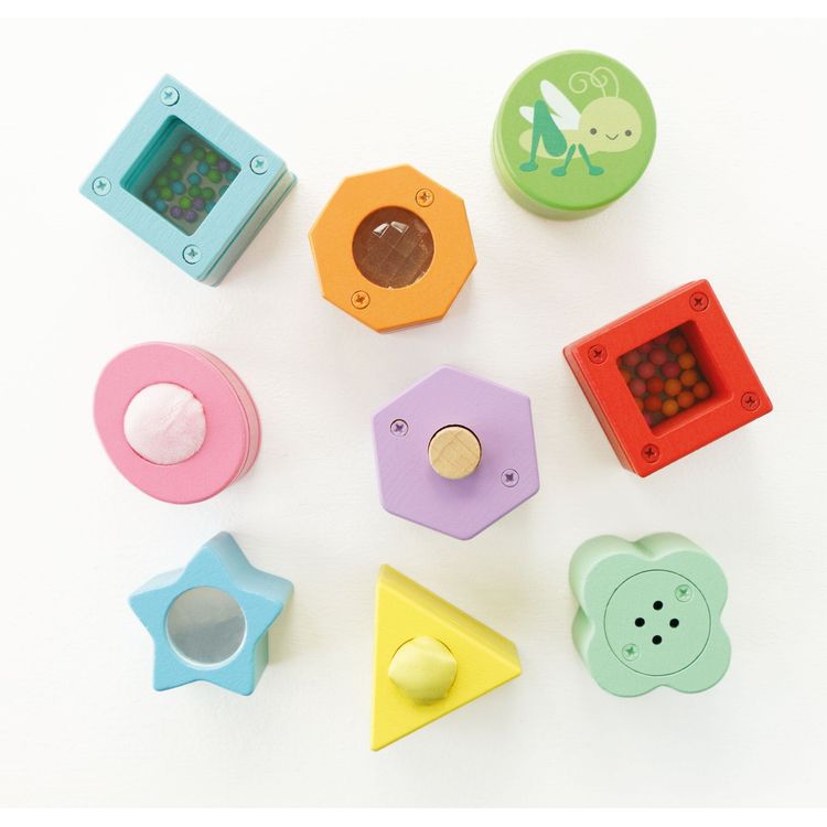 Rainbow Sensory Shape Sorter - 10 Pieces