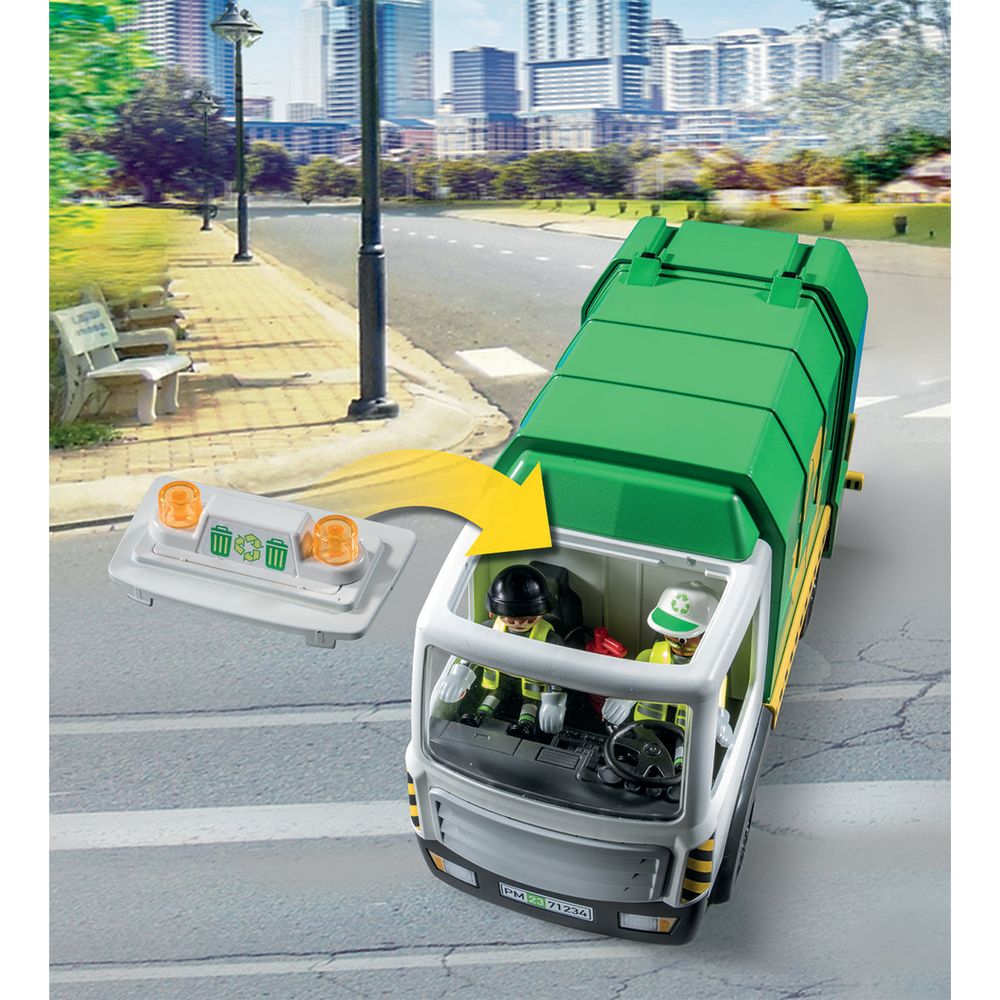 Recycling Truck with Accessories and 2 Figures