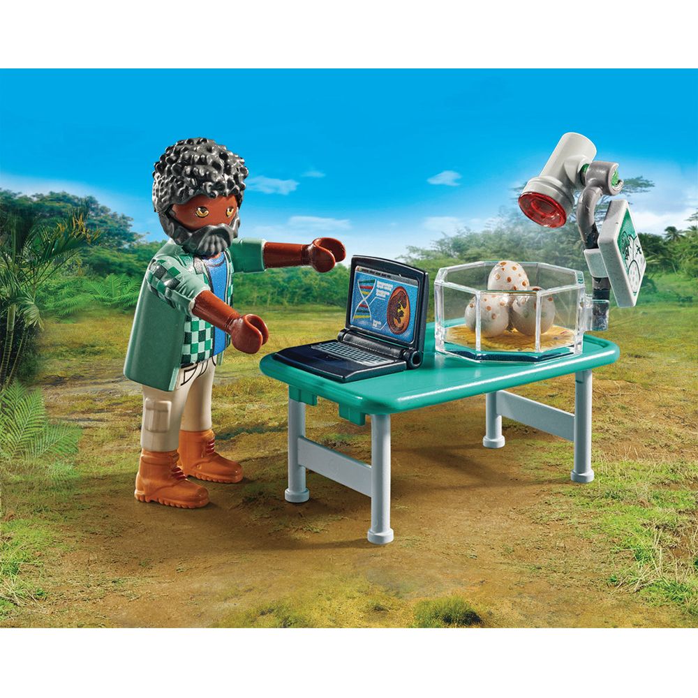 Research Camp with Dinosaurs Playset