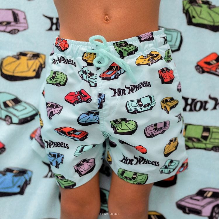 Retro Hot Wheels - Boys Swim Trunks