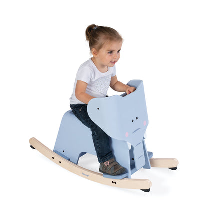 Rocking Elephant with Removable Support