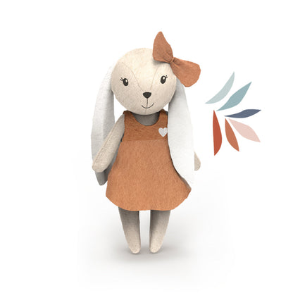 Rabbit Family Doll Set