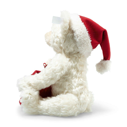 Santa Teddy Bear with Light-Up Gift Bag