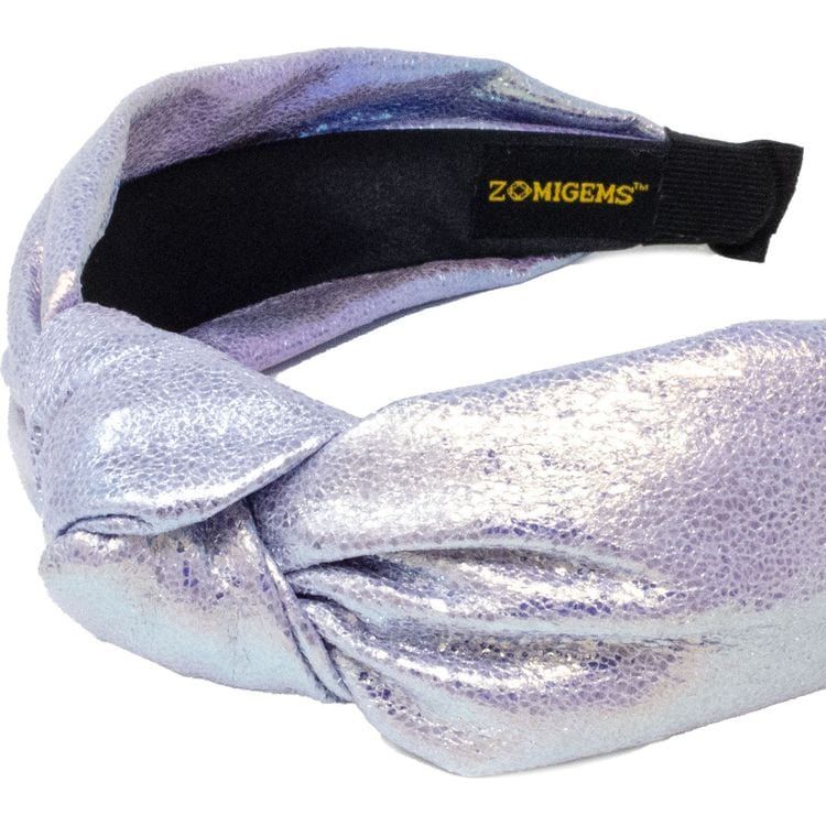 Shiny Knotted Headband - Purple