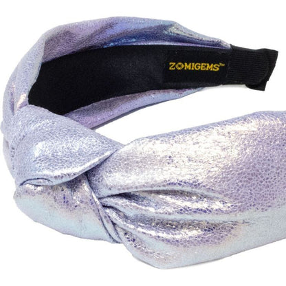 Shiny Knotted Headband - Purple