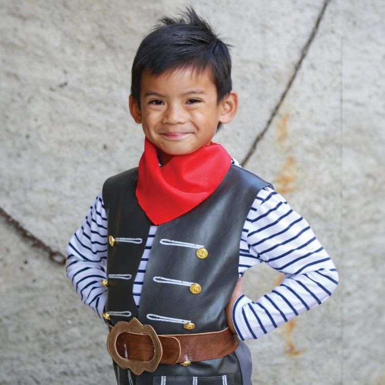 Skully Pirate Vest, Belt & Scarf- Size 3-4 Years