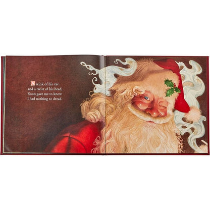 "The Night Before Christmas" Book in Red Bonded Leather