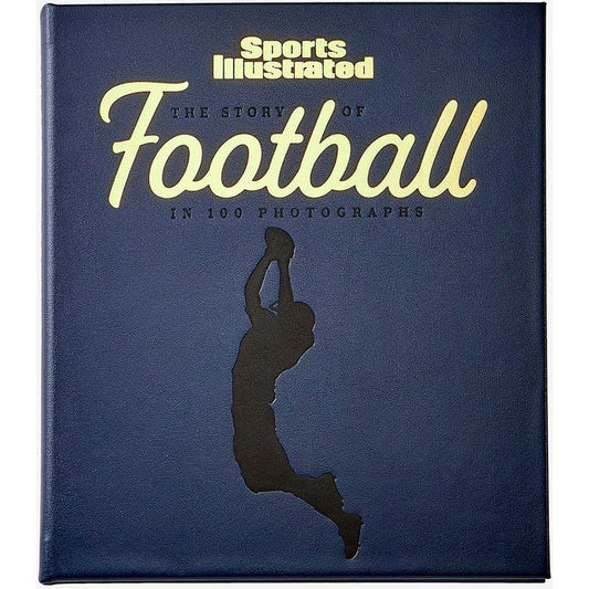 "The Story of Football in 100 Photographs" Book by Sports Illustrated - Navy