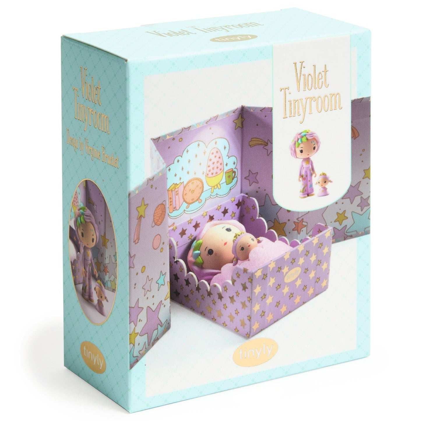 Tinyly Violet Tinyroom with Figurines
