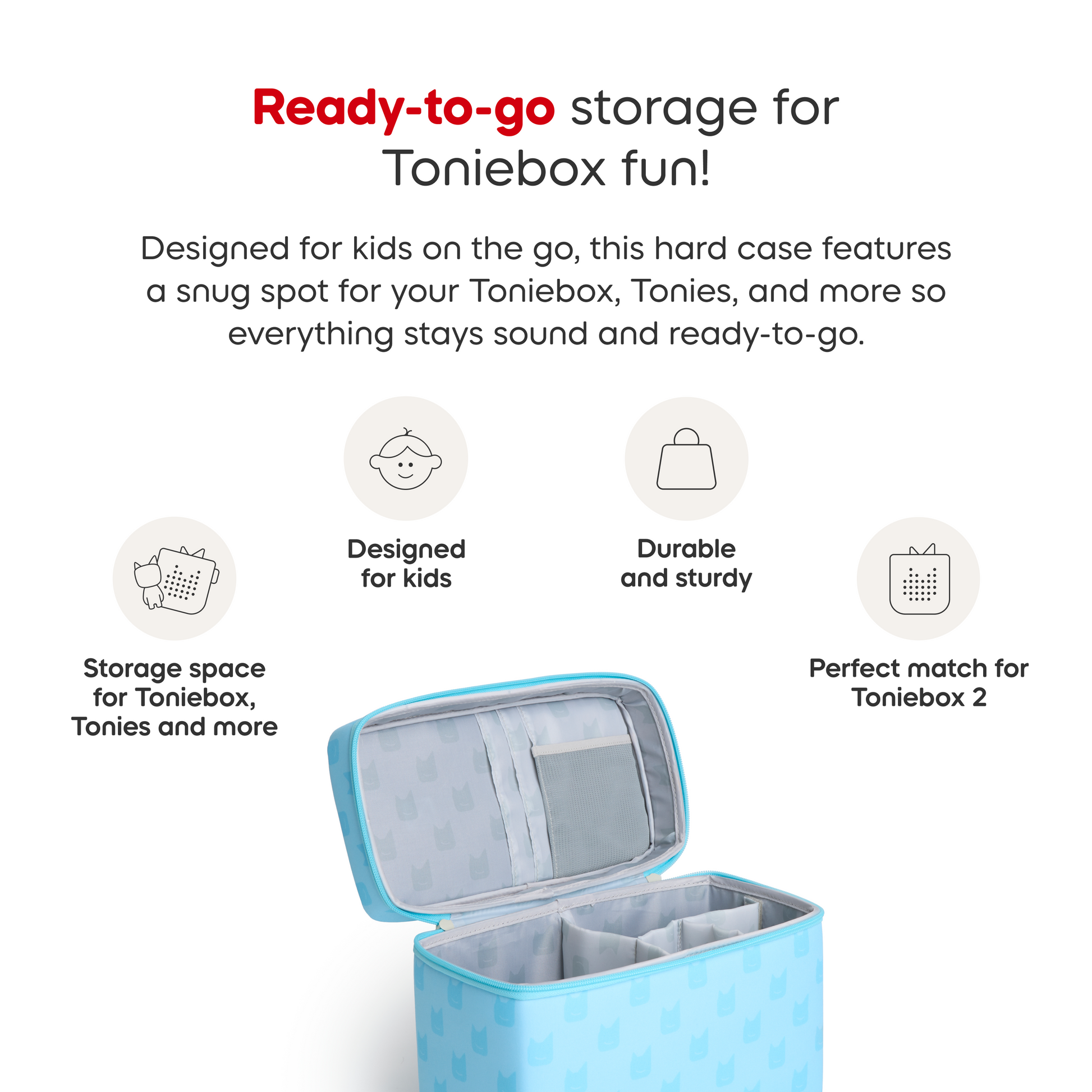 Tonies Toniebox All-in-One Carrying Case - Sky Blue