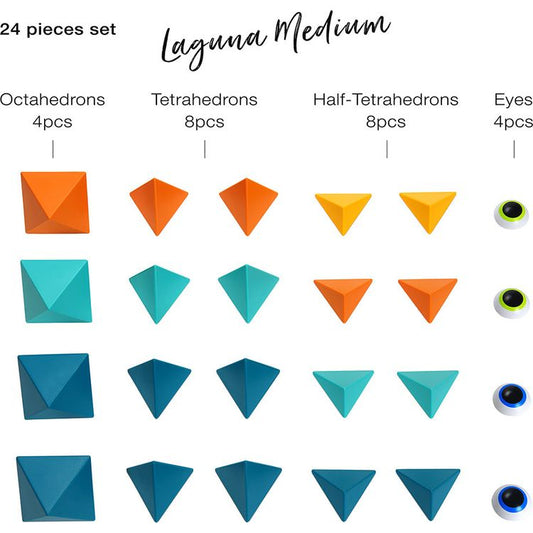 Trido Laguna Medium Magnet Building Set - 24 Pieces