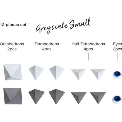 Trido Monochromatic Small Magnet Building Set - 12 Pieces