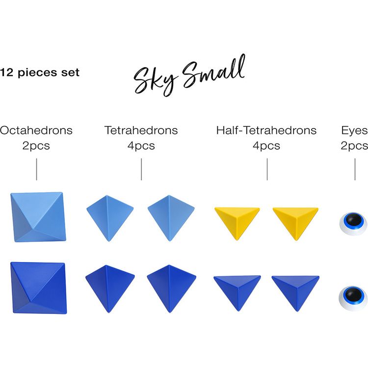 Trido Sky Small Magnet Building Set - 12 Pieces