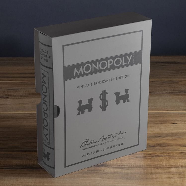 Vintage Bookshelf Games 3-Pack: Monopoly, Scrabble, Clue