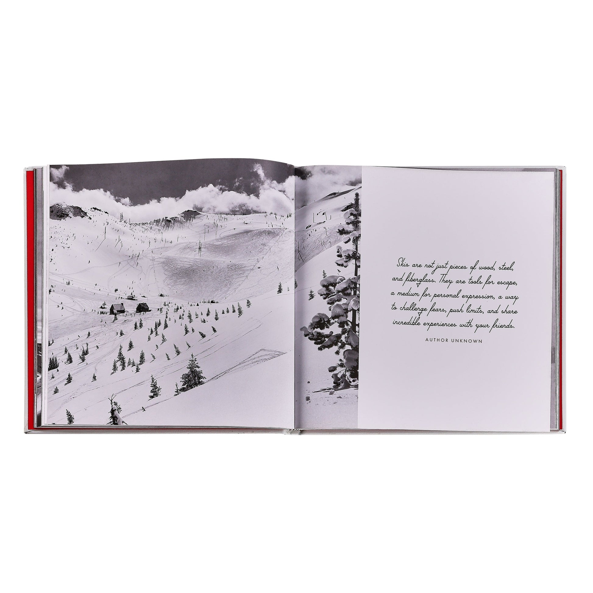 Vintage Skiing Book Leather Edition