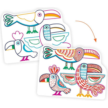 Wild Families Coloring Kit