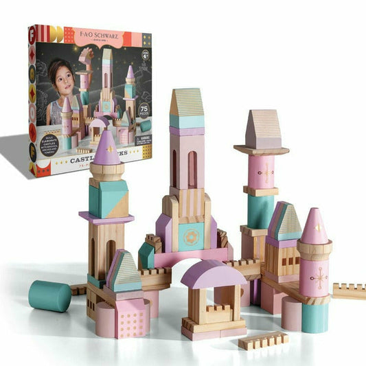 Wood Castle Blocks 75pcs