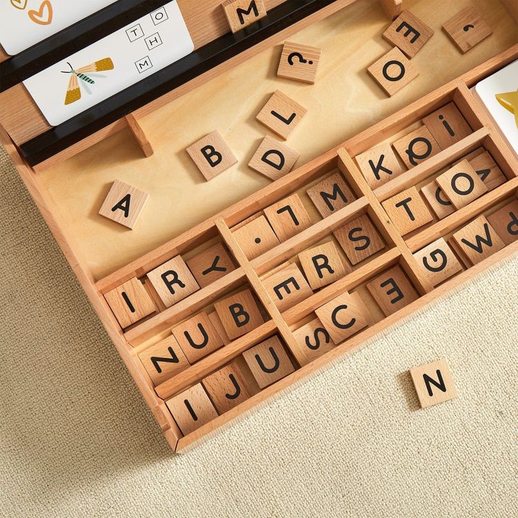 Wooden Compelling Spelling Activity Box